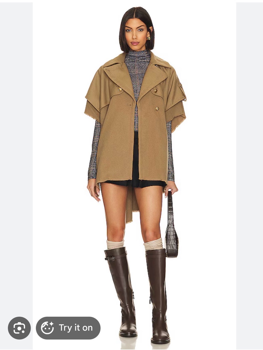 Rag and Bone Wool Trench Poncho, Olive Green, NWT